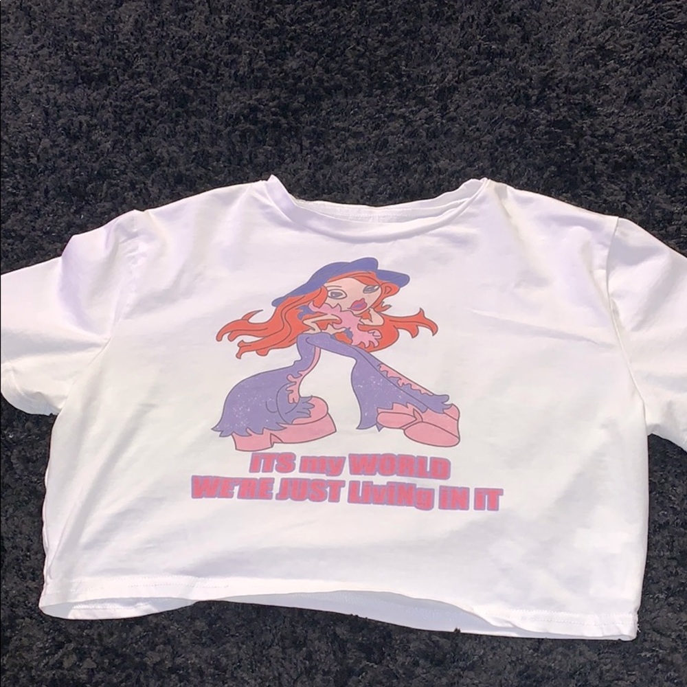 short sleeve crop top